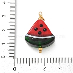 304 Edelstahl mit handgefertigten Bunte Malerei-Anhängern&nbsp;STAS-S179-01G-B