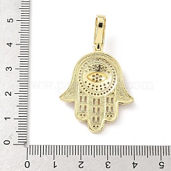 Messing micro pave klare zirkonia anhänger&nbsp;KK-B141-04G-04