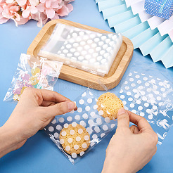 120 Stück 3 Stile weiße Polka Dot Opp Zellophantüten&nbsp;ABAG-TA0001-25