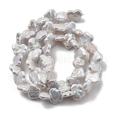 Natürliche Barock Keshi Perlen Stränge&nbsp;PEAR-P064-15A-01A