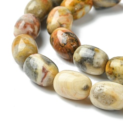 Brins de perles d'agate en dentelle folle naturelle&nbsp;X-G-S114-08