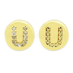 Micropave de latón transparente perlas de circonita&nbsp;KK-T030-LA843-UX3