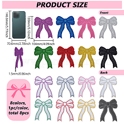 8 Stück Polyester-Aufnäher zum Aufbügeln/Aufnähen&nbsp;DIY-PH0030-95