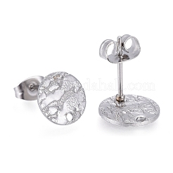 Anlaufgeschützte Ohrstecker-Beschläge aus Edelstahl 304&nbsp;STAS-M228-T01-02P