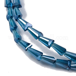 Transparentes perles de verre de galvanoplastie brins&nbsp;EGLA-H107-02A-PL02