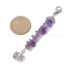 Décorations de pendentif en alliage de citrouille d'Halloween&nbsp;HJEW-JM02073-02