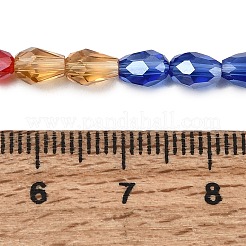 Galvanisieren Glasperlen&nbsp;EGLA-D015-6X4MM-38
