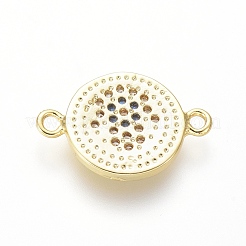 Connettori in ottone micro pavimentato in zirconia cubica&nbsp;ZIRC-I032-36G