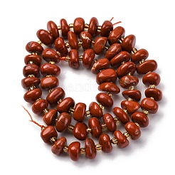 Hebras de cuentas de jaspe rojo natural&nbsp;LS-G-RM250109-A8