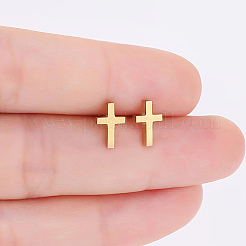 Pendientes de botón de acero inoxidable 304&nbsp;X-QC0193