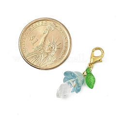 Adornos colgantes de vidrio y acrílico con forma de hongo&nbsp;HJEW-JM02497