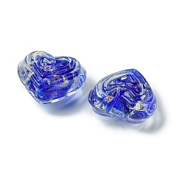 Perline luminose fatte a mano con sabbia dorata&nbsp;FOIL-B001-01A