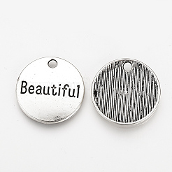 Pendentifs en alliage de style tibétain&nbsp;X-TIBEP-Q078-16AS-RS