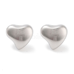 Boucles d'oreilles à tige en acier inoxydable chirurgical 316 en forme de cœur anti-ternissement pour femmes&nbsp;EJEW-Z050-22P