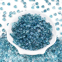 Perline di vetro arcobaleno trasparenti galvanizzate&nbsp;SEED-T007-03R