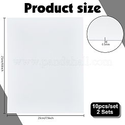 10 Stück ABS-Kunststoffplatten&nbsp;DIY-WH0622-557