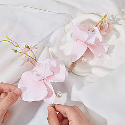 Seidentuch künstliche Blume Boutonniere&nbsp;AJEW-DR0001-55B