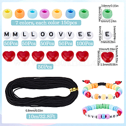 DIY-Sets zur Herstellung von Armbändern und Schmuck aus Kunstplastik- und Acrylperlen&nbsp;DIY-SP0002-80
