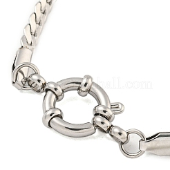 Bracciali a catena a serpente in acciaio inossidabile 304 anti-ossidazione per le donne&nbsp;BJEW-Q344-06P