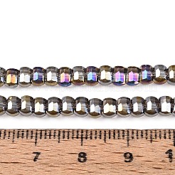 Chapelets de perles en verre transparent électrolytique&nbsp;EGLA-N022-09A-B03