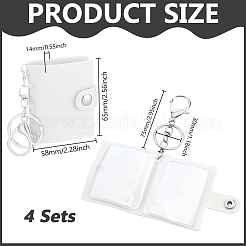 2 Zoll große Mini-Fotoalben aus PU-Leder mit Zinklegierung und Eisenverschlüssen&nbsp;AJEW-WH0816-435P