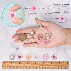 Kit de fabrication de boucles d'oreilles et de bagues à fleurs bricolage&nbsp;DIY-SZ0008-42
