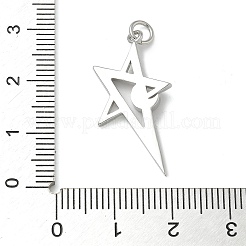 Cremagliera placcatura micro ottone spianare pendenti zirconi&nbsp;KK-K392-40P