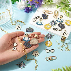 Kit de fabrication de porte-clés à faire soi-même pour la fête des pères&nbsp;DIY-TA0016-26