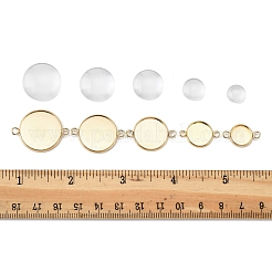 DIY Blanko-Kuppel 201 Edelstahl Cabochon-Anschluss-Herstellungskits&nbsp;DIY-FS0008-30