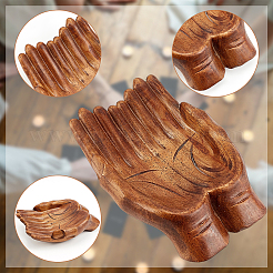 Buddha-Handdisplay-Dekorationen aus Holz&nbsp;AJEW-WH0304-38