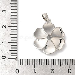 Placage de crémaillère en laiton micro pavé pendentifs en zircone cubique claire&nbsp;KK-U022-04P