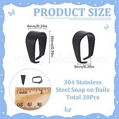 30 pz. ganci a scatto in acciaio inossidabile 304&nbsp;STAS-SC0007-70C