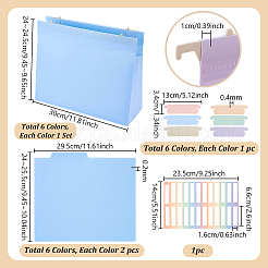 1 borsa di tasche per cartelle sospese in plastica PP&nbsp;AJEW-PH0009-96A