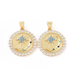 Colgante micropavé cubic zirconia de latón&nbsp;ZIRC-P106-30G
