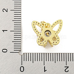 Breloques papillon plaquées en laiton&nbsp;KK-M291-03G