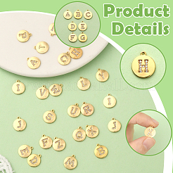 26 pz 26 stili ottone micro pavé zirconia cubica charms&nbsp;KK-SC0006-94