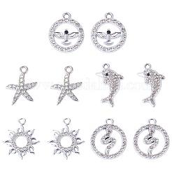 Ciondoli in lega 10 pz 5 stili styles&nbsp;FIND-TADJ0001-26A