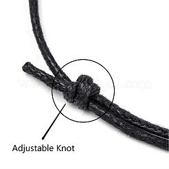 Gewachste schnur armband machen&nbsp;AJEW-JB00013-02