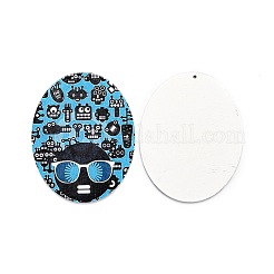 Gros pendentifs en bois imprimés&nbsp;WOOD-S050-11A-M