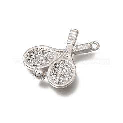 Messing micro pave klare zirkonia anhänger&nbsp;KK-K427-23P