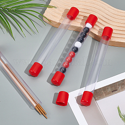 Transparente Aufbewahrungsröhrchen aus PVC-Kunststoffperlen&nbsp;LS-AJEW-WH0348-767A