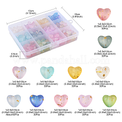 360 Stück 11 Farben mattierte transparente Acrylperlen&nbsp;OACR-FS0002-30