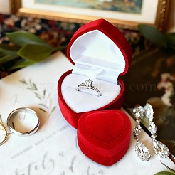 Valentinstag-Samtring-Aufbewahrungsboxen&nbsp;AJEW-CL0004-89B