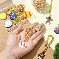 9 stücke 9 arten ball spiel pvc plastikbecher charme&nbsp;HJEW-CJ0001-18