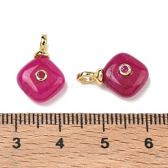 Teñidos colgantes de jade blanco natural&nbsp;KK-B157-42C-04