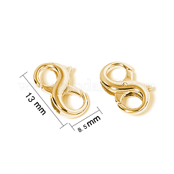 Chiusure ad artiglio a doppia apertura in ottone&nbsp;KK-CJC0006-01LG