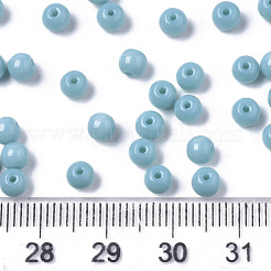 Perlas de vidrio de colores opacos&nbsp;SEED-S040-01A-08