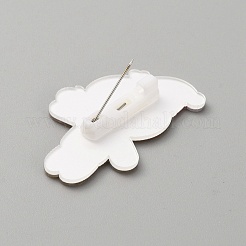 Broche acrylique de noël&nbsp;JEWB-WH0030-12J