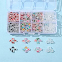 6 leuchtende Acryl- und transparente Kunststoffperlen&nbsp;MACR-FS0001-24