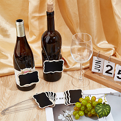 10 x Mini-Kreidetafel aus Holz zum Aufhängen.&nbsp;HJEW-DR00237